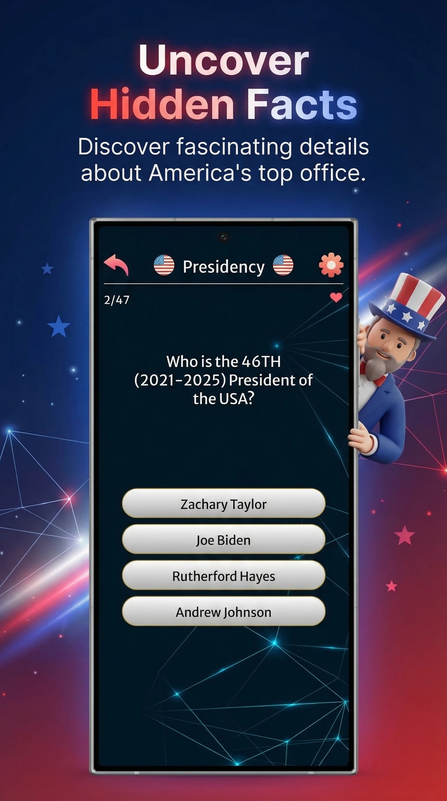 US Presidents Trivia Quiz screenshot